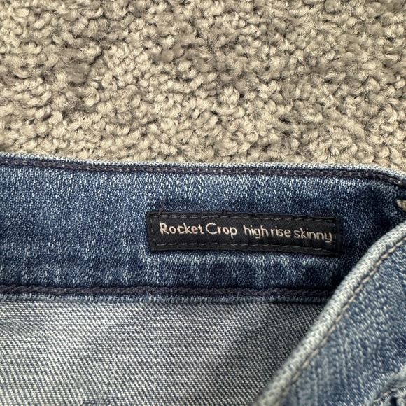 Citizens of Humanity Jeans Womens 26 Blue Rocket Crop High Rise Skinny Denim - Picture 7 of 11